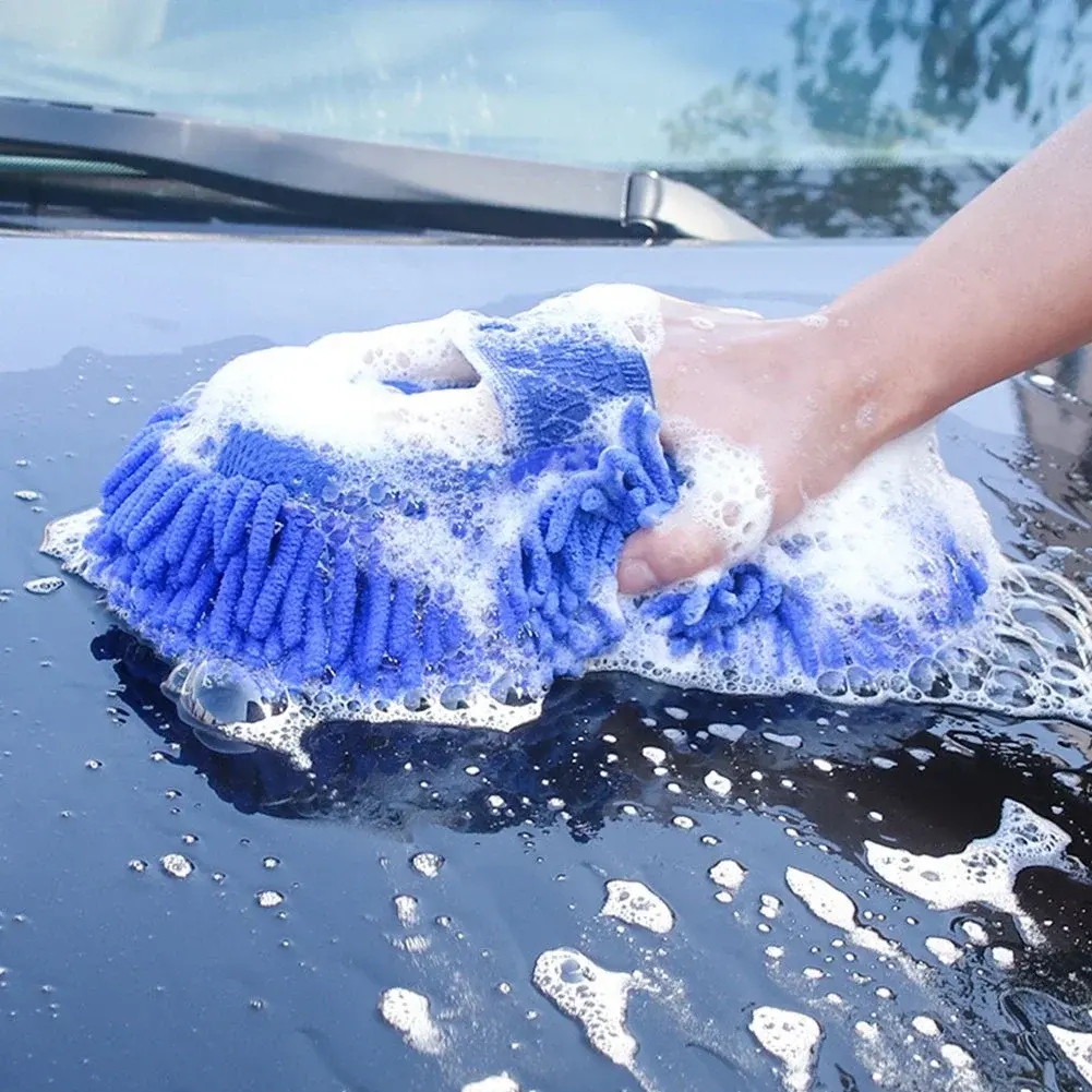 Car Cleaning Sponge Car Wash Care Washing Brush Pad Cleaning Tool Microfiber Pol