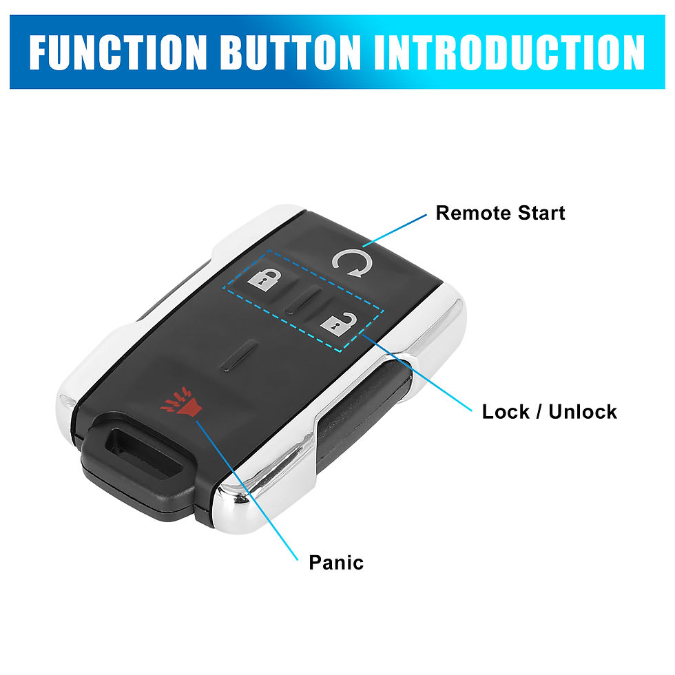 Thumbnail: Car Replacement Keyless Remote Key Fob Shell Case M3N-32337100 for Chevrole..