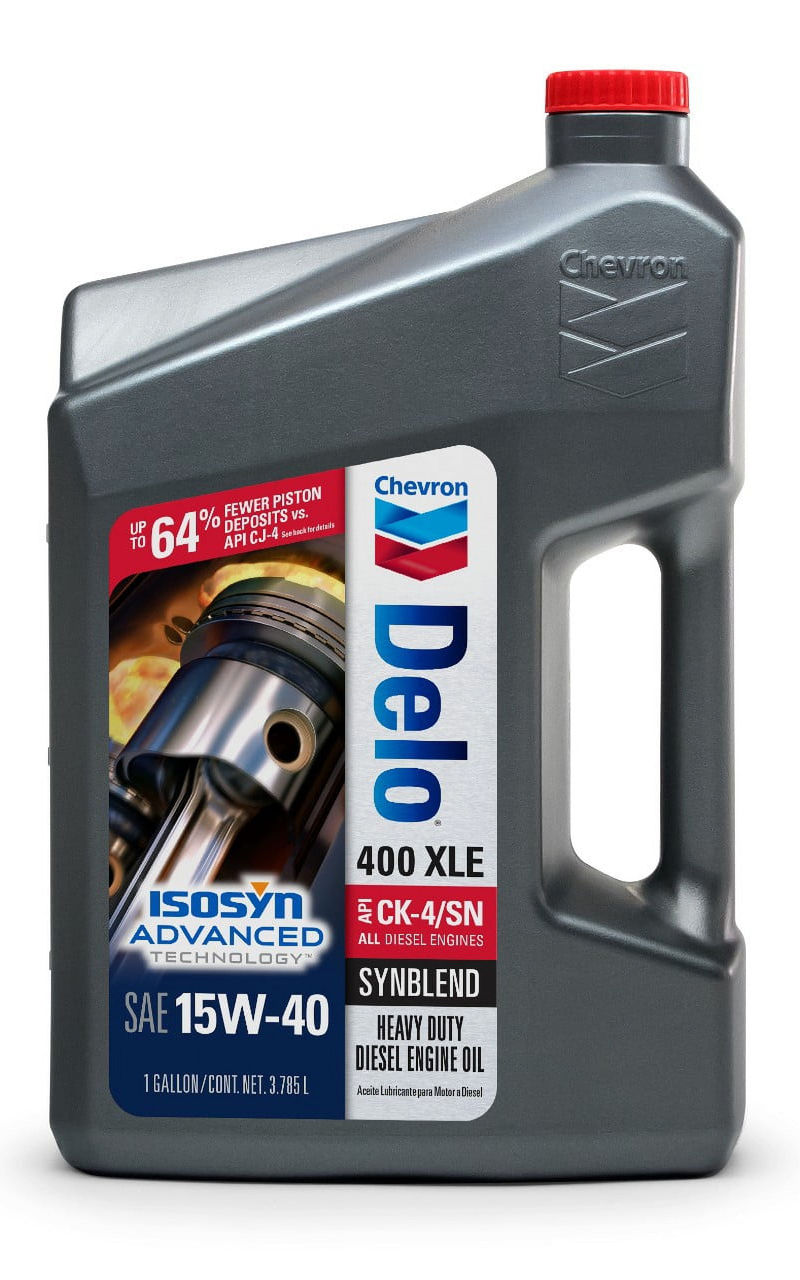 Thumbnail: Chevron Delo 400 XLE SAE 15W-40 Heavy Duty Diesel Motor Oil 1 Gallon