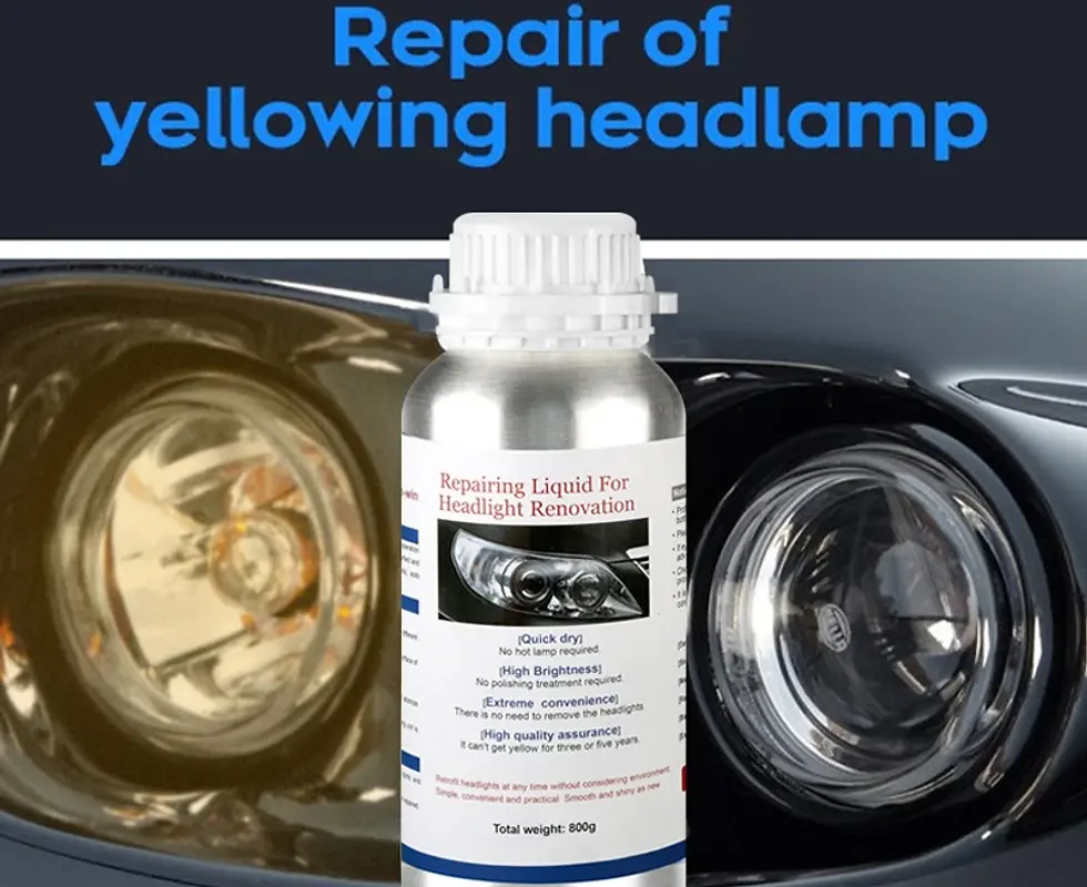 Thumbnail: Headlight Polisher Liquid Evaporator Polymer Liquid Headlights Chemical Polish H