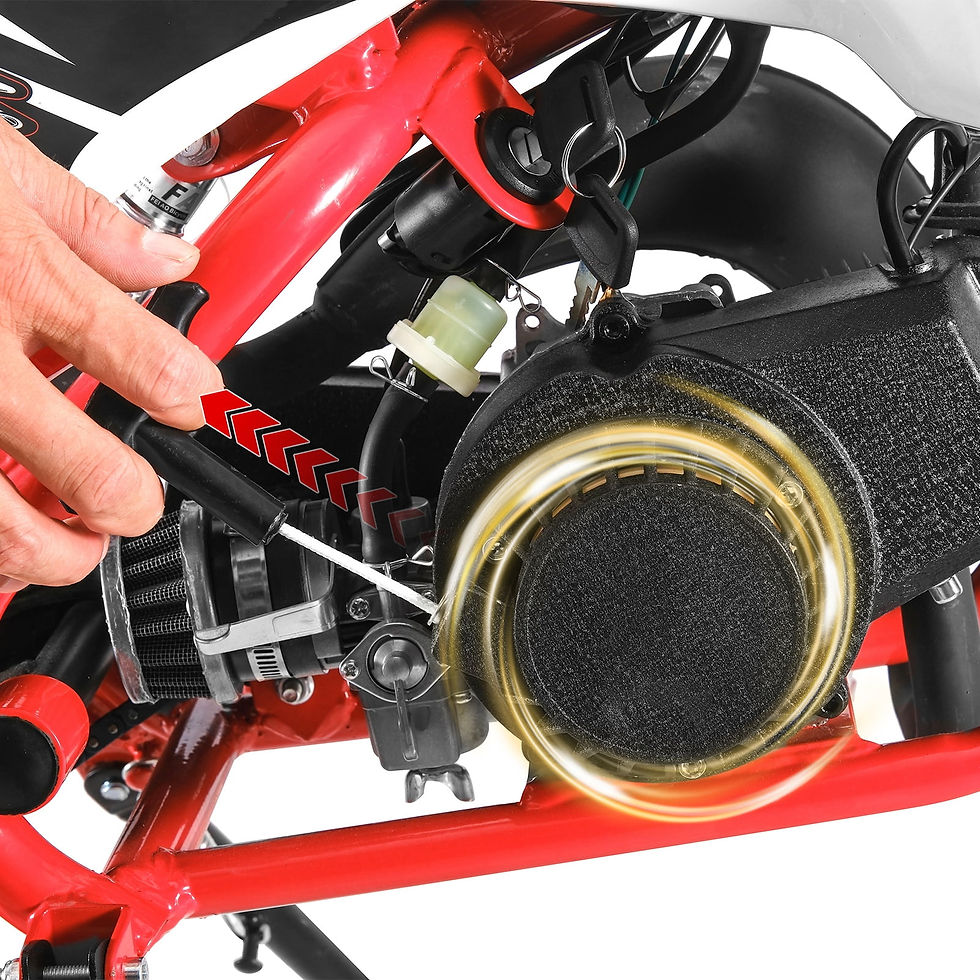 Thumbnail: ziertyon 49cc Dirt Bike for Kids,2-Stroke Mini Dirt Bike Pit Bike for Kids ..