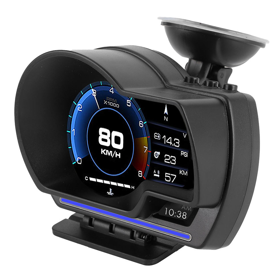 Thumbnail: Head Up Display OBD2+GPS Smart Gauge Car HUD Speedometer Turbo RPM Alarm for Car