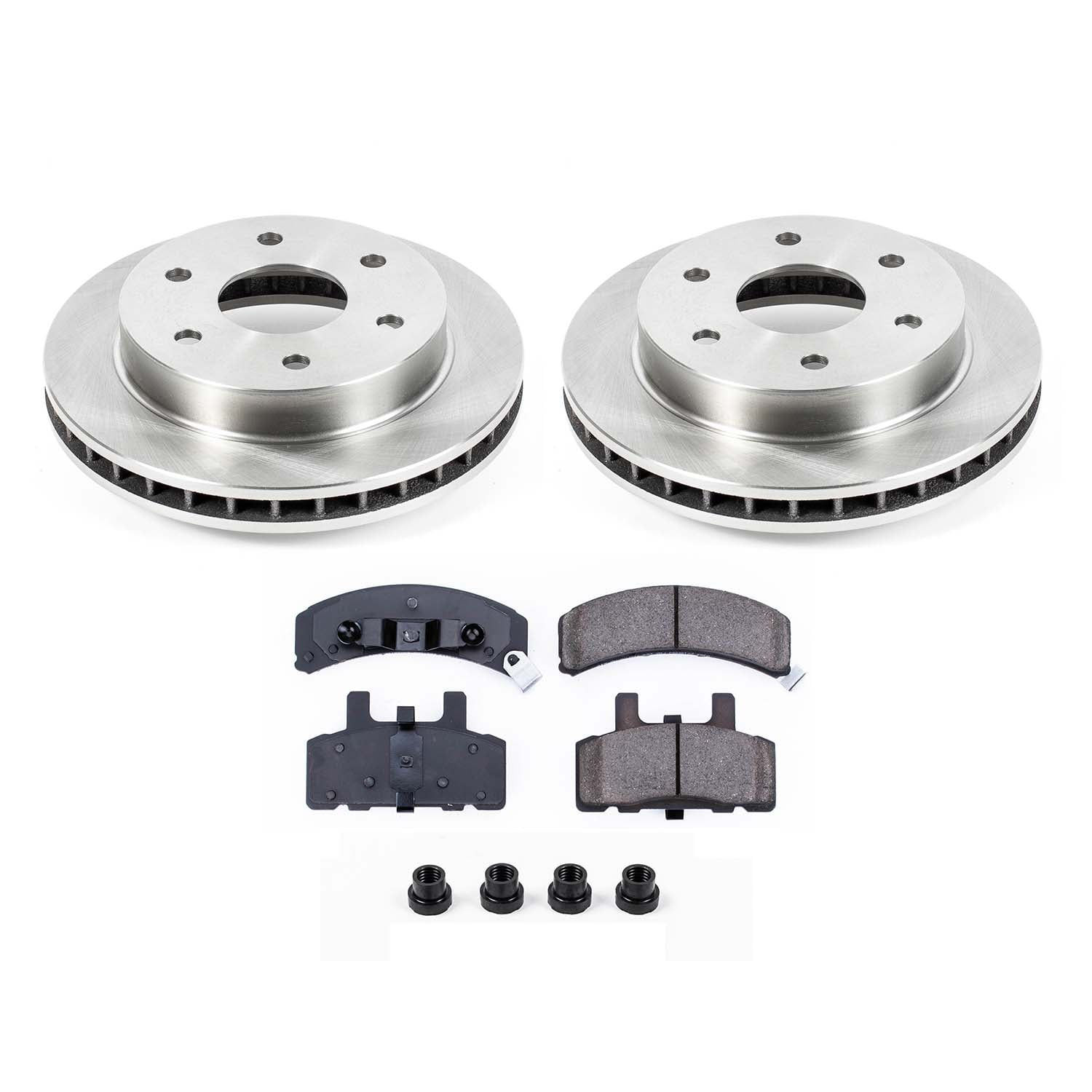 Ultimate Brakes Front Semi-Metallic Brake Pad and Rotor Kit with Hardware W..