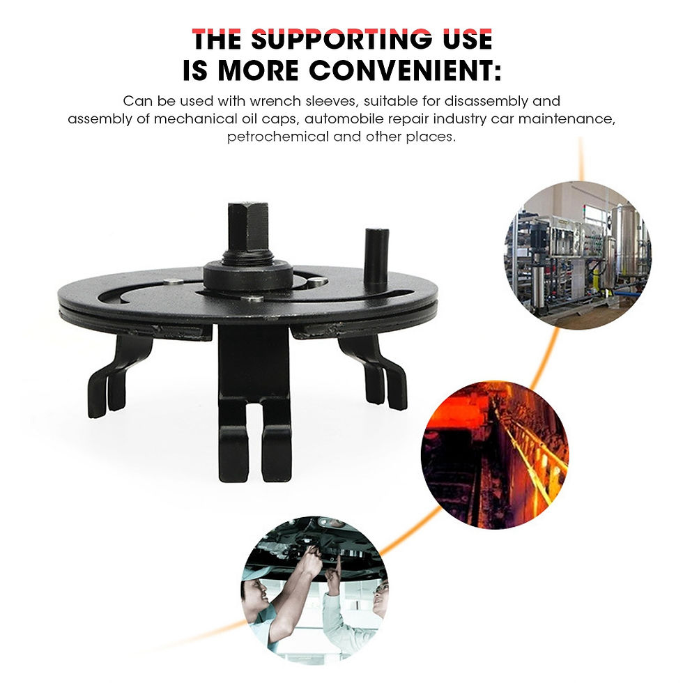 Thumbnail: 100-170mm Adjustable Car Fuel Pump Lid Wrench 3 Jaws Oil Tank Cover Spanner Oil