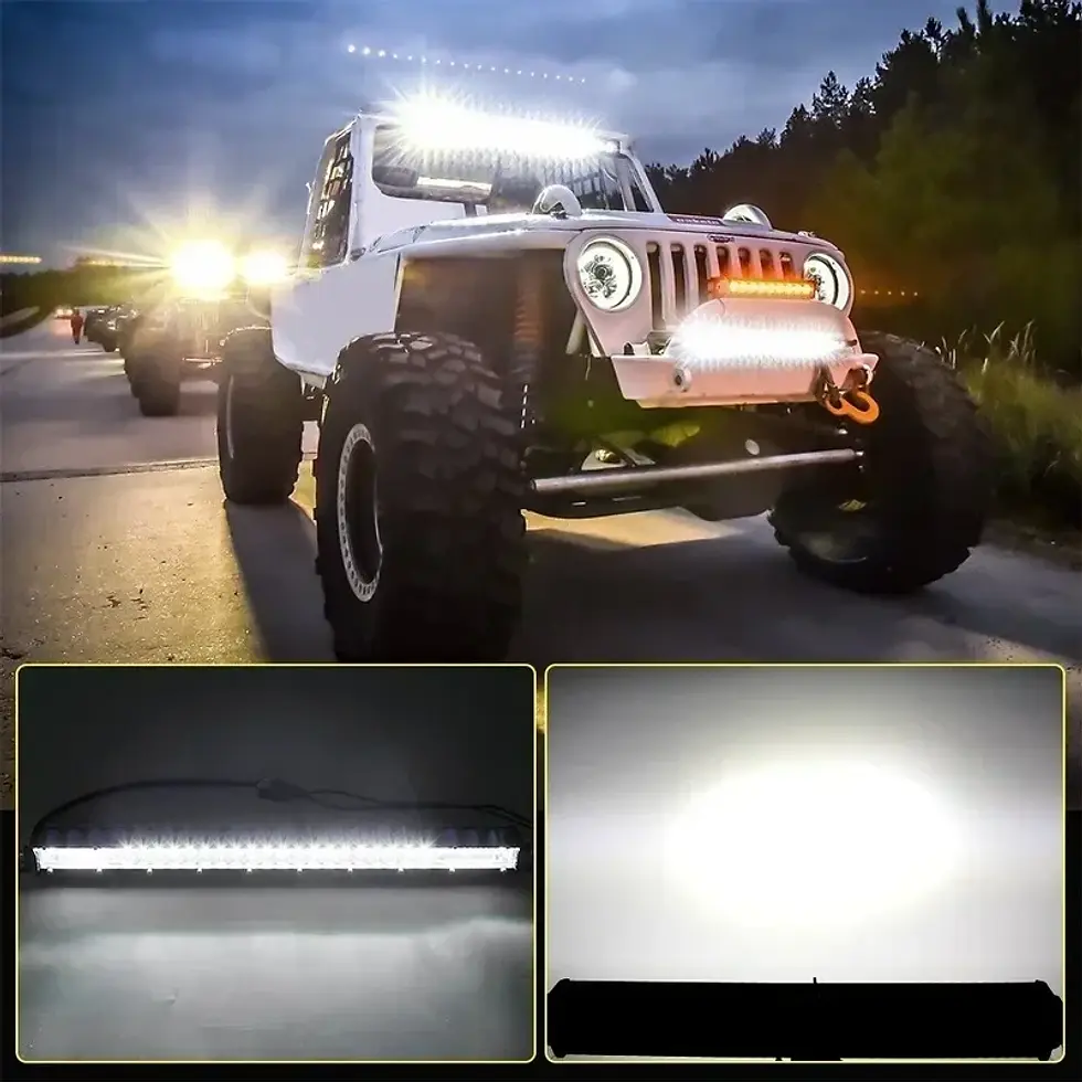 Thumbnail: 4/7/9/12/17/20 Inches Led Lightbar Vehicle 12V Work Light Bar Spotlight Boat Bar