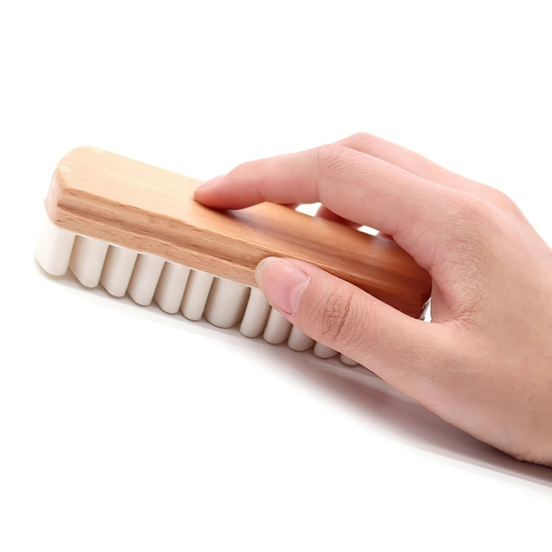Thumbnail: 1PC Car Interior Parts Cleaning Brush Alcantara Suede Deerskin Plush Fabrics Bea