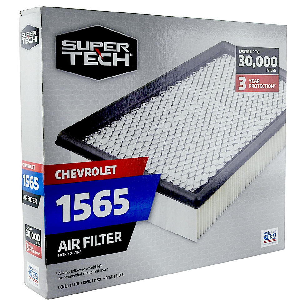 Thumbnail: Super Tech 1565 Engine Air Filter, Replacement Filter for GM or Chevrolet F..