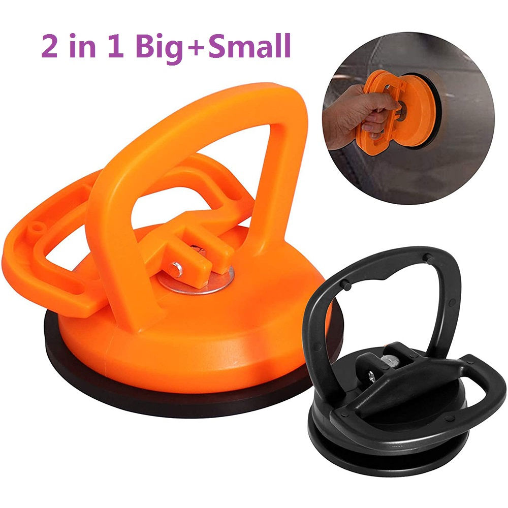 2 in 1 Car Repair Tool Body Repair Puller Big/Small Orange/Black Suction Cup Rem