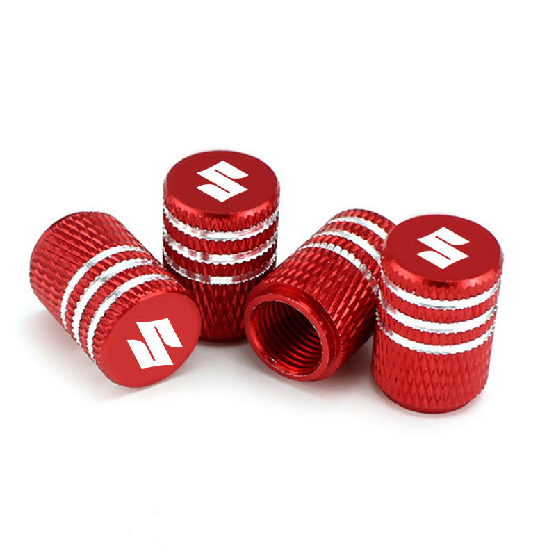 Thumbnail: Car Tire Valve Stems Cap Knurling Style Tire Valve Cap For Suzuki SX4 Swift Gran