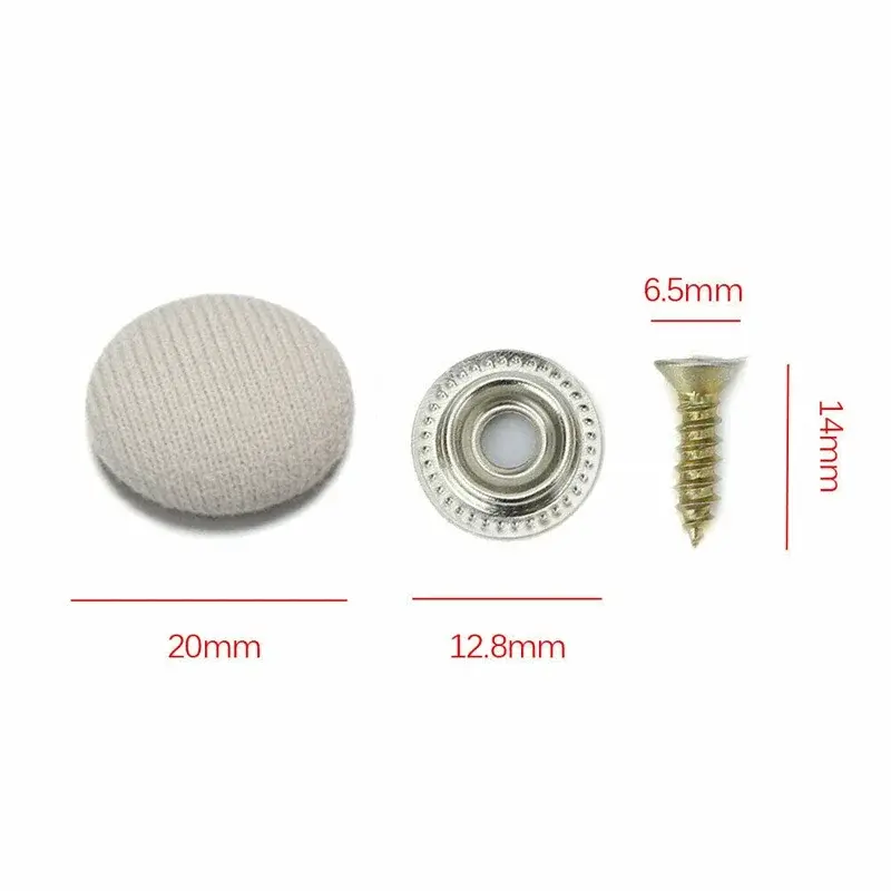 Thumbnail: 60 Pcs Car Roof Fasteners Roof Cloth Fall Off Repair Buckle Roof Cloth Drooping
