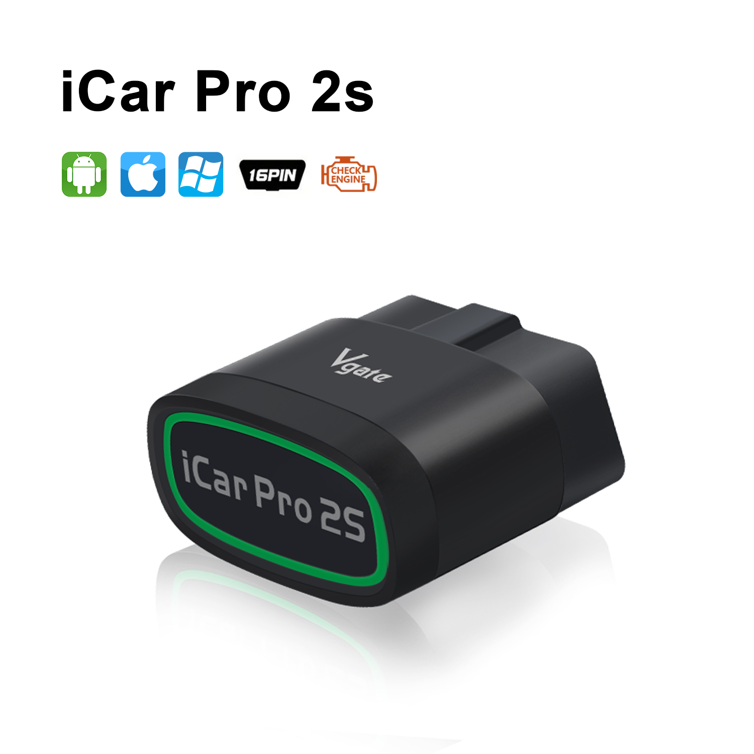 Vgate iCar Pro 2S ELM327 Bluetooth V5.2 for Android/IOS/PC OBD2 Scanner elm 327