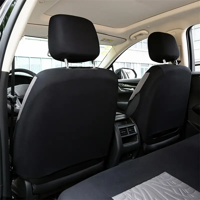 Thumbnail: Car Seat Cover Full Set, Universal Butterfly Pattern Embroidery Auto Seat Cover