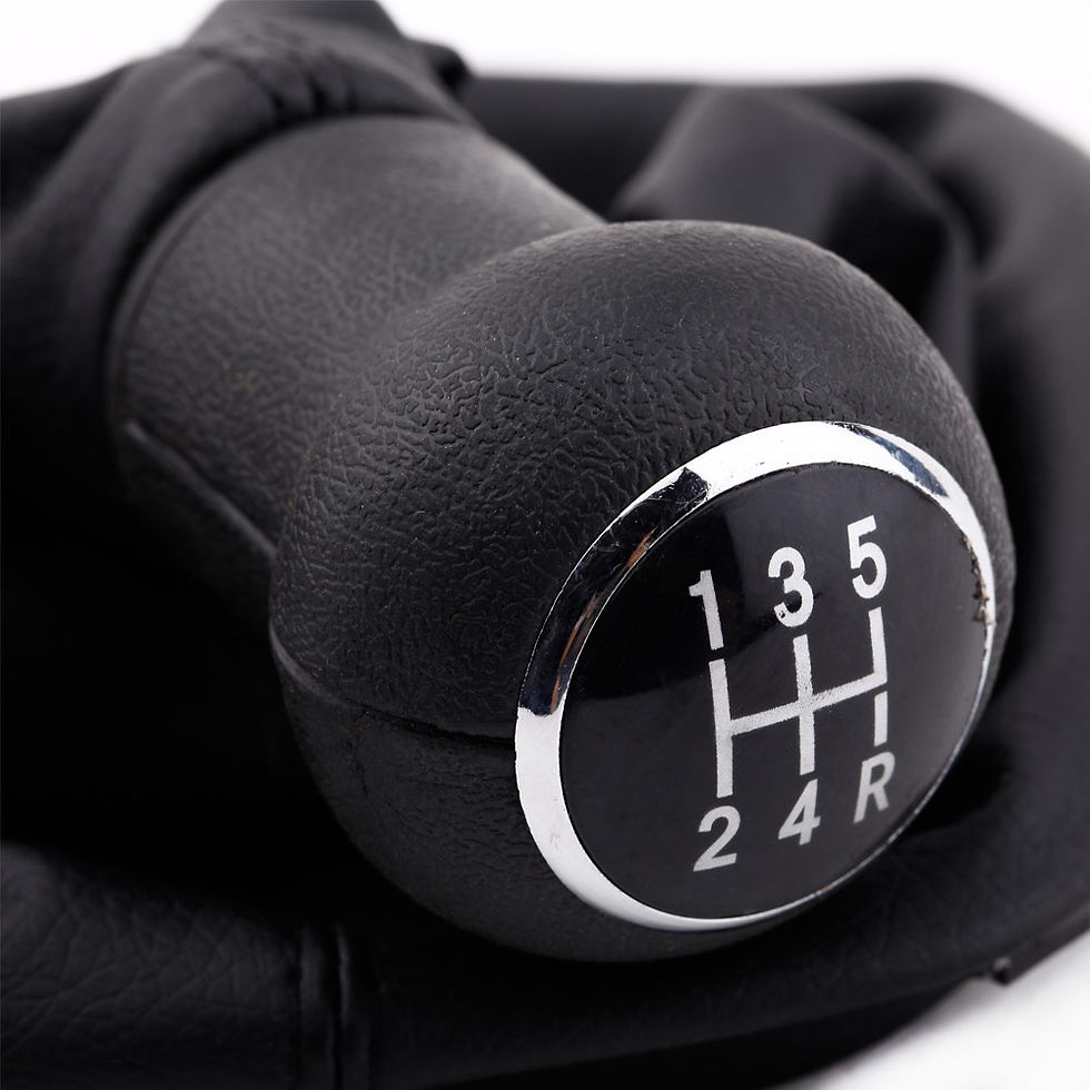 Thumbnail: New 5 Speed Gear Shift Knob Gaitor Boot Black PU Leather for VW Passat B5 Volksw