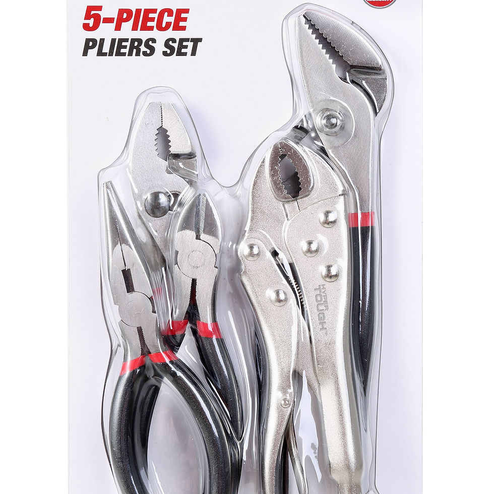 Thumbnail: Hyper Tough 5pc Assorted Pliers Set