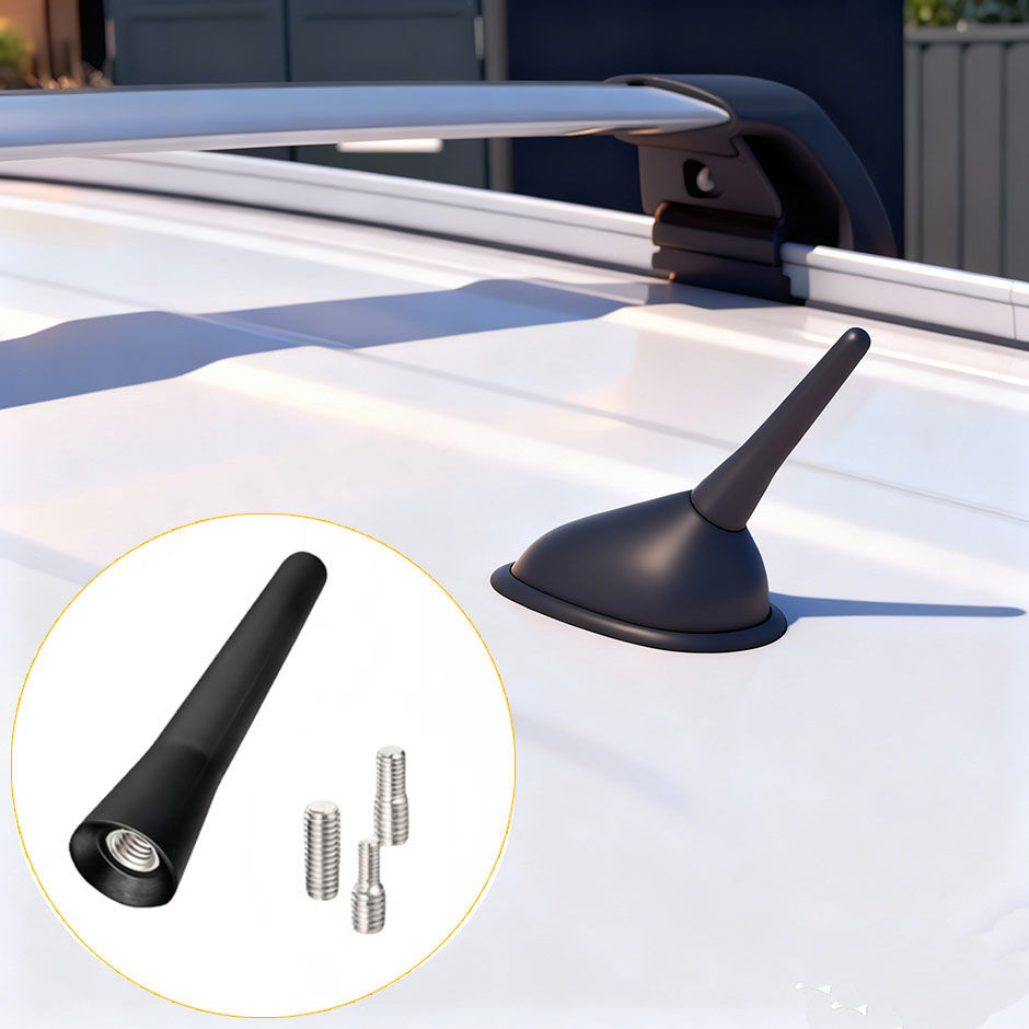 Strong Radio Roof Mount FM AM DAB Black 6.5cm Length Auto Universal with Screws