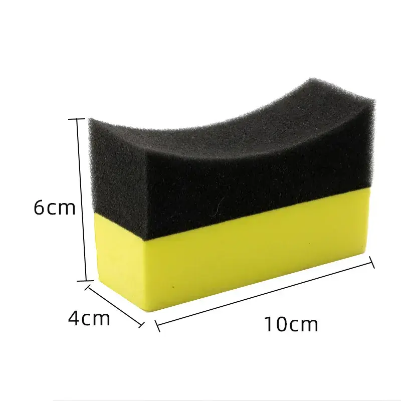 Thumbnail: Car Wheel Polishing Waxing Sponge Brush With Cover ABS Washing Cleaning Tire Con