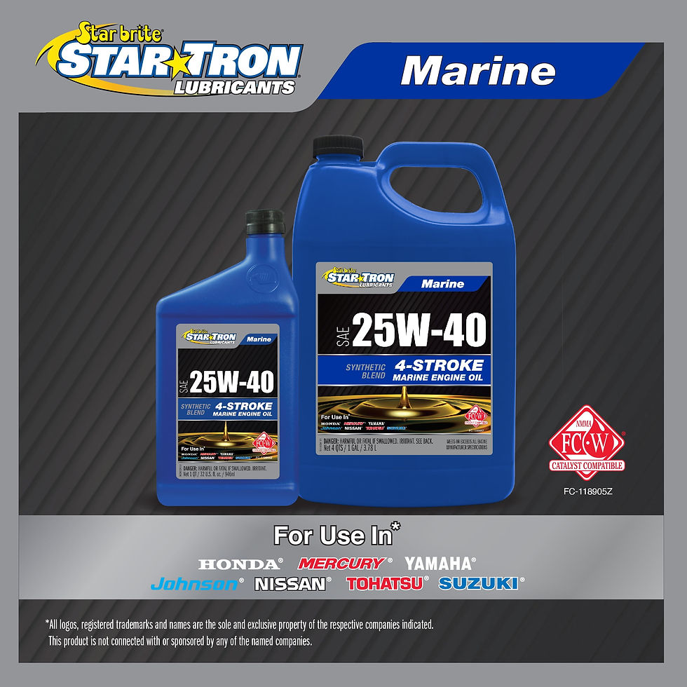Thumbnail: Star Tron Lubricants Synthetic Blend 4 Stroke Oil 25W 40 - 1 GAL
