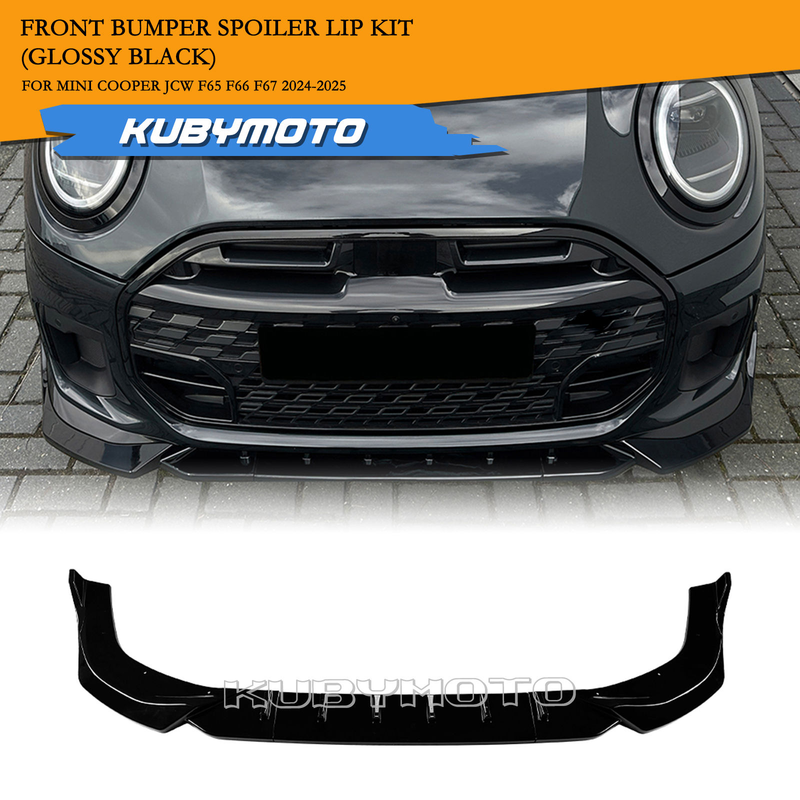 Car Front Bumper Spoiler Lip Guard Lower Splitter For Mini Cooper JCW F65 F66 F6