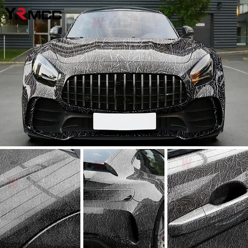 Thumbnail: Car Vinyl Wrap Film Black Waterproof Auto Body Decoration Air-release Technology