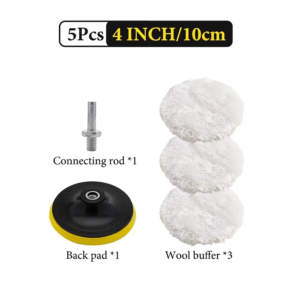 Thumbnail: Polishing Kit Car Polishing Pad Waxing Sponge Disk Wool Wheel Auto Paint Care Po
