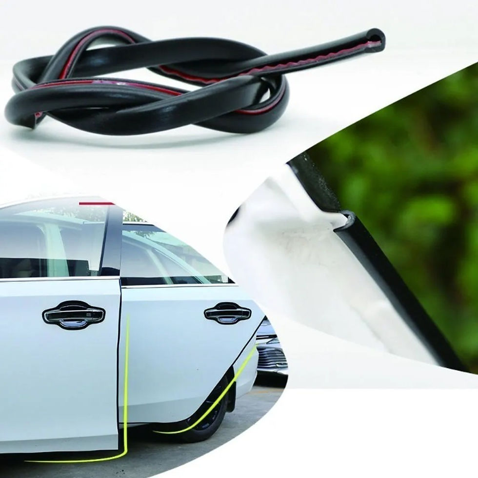 Thumbnail: Car Door Trips Rubber Edge Protective 10M Strips Side Doors Moldings Adhesive Sc