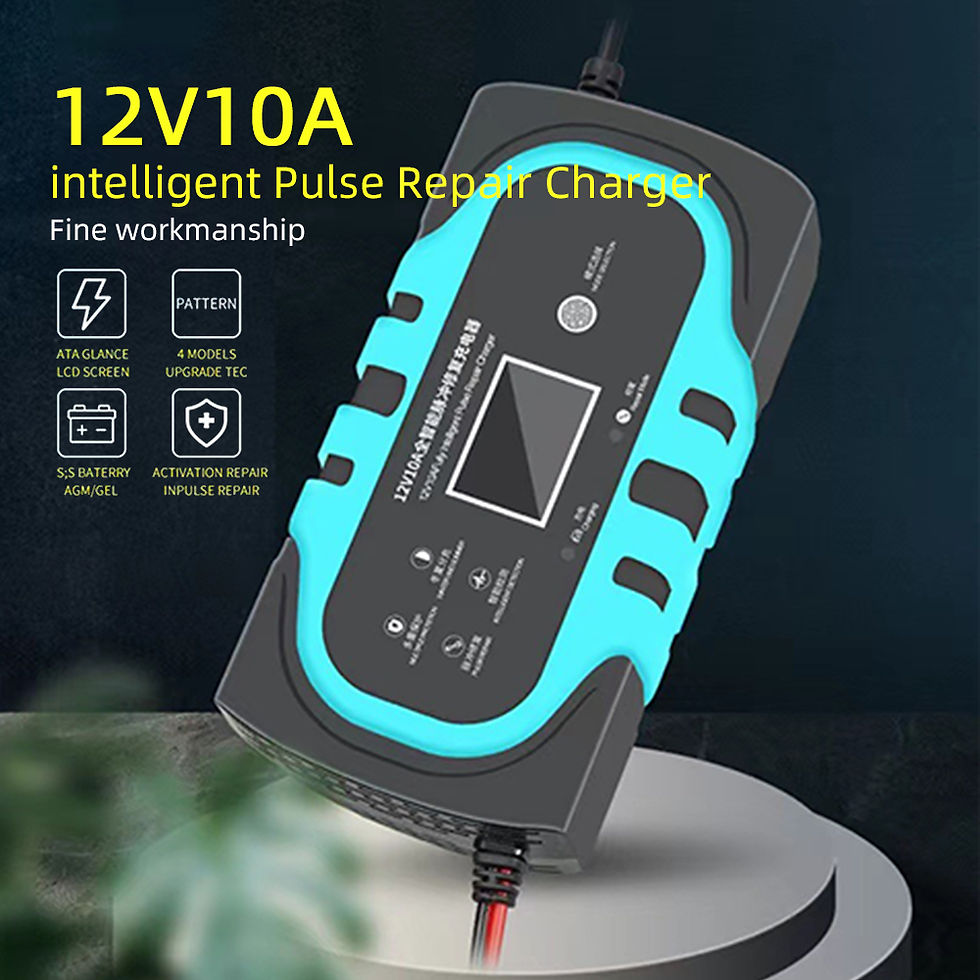 Thumbnail: 12V Intelligent Car Motorcycle Battery Charger Overheat Overcharge Multiple Prot