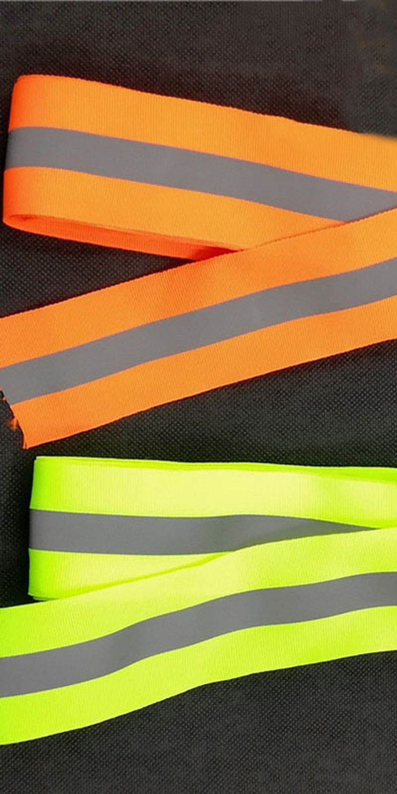 50mm x 15mm * 3 Meter Oxford reflective webbing tape for sewn on clothing bags h