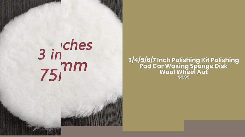 Thumbnail: 3/4/5/6/7 Inch Polishing Kit Polishing Pad Car Waxing Sponge Disk Wool Wheel Aut