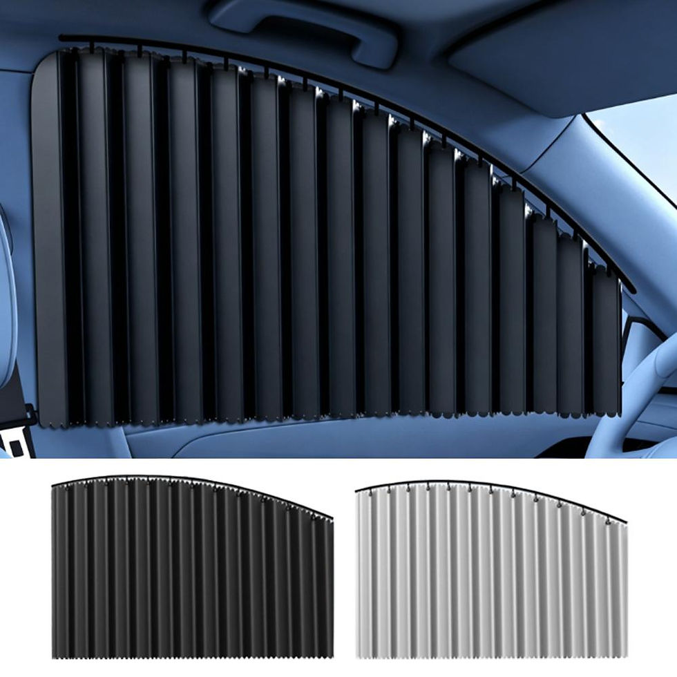 Thumbnail: 4PCS Embedded Car Sunshade Curtains Universal Foldable Front Glass Sunshade Cove