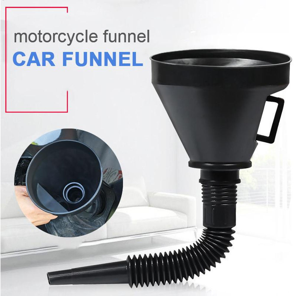 Automotive Funnels Set Flexible Wide Mouth Oil Funnel Self Driving Travel Emerge