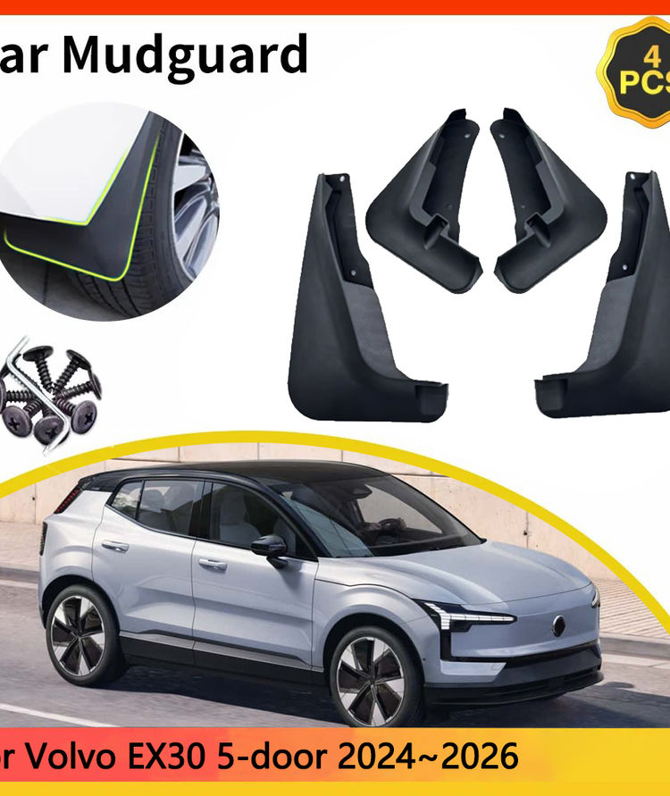 For Volvo EX30 5-door 2024~2026 2025 crossover Car Mudguards Mudflap Mudguard Sp