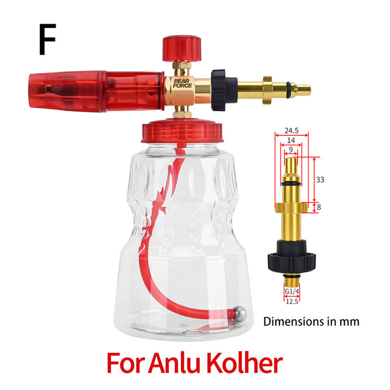 Thumbnail: Pressure Washer Brass Snow Foam Lance Foam Nozzle Car Wash Foam Maker for Karche