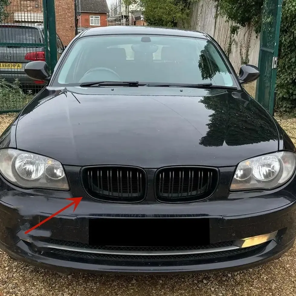 Thumbnail: For BMW E81 E87 1-Series 128i 130i 135i 2004-2013 Front Bumper Kidney Grille 1Pa