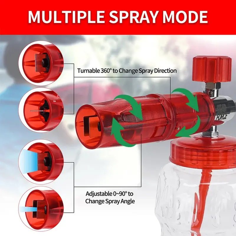 Thumbnail: Pressure Washer Aluminum Foam Lance Foam Nozzle Car Wash Foam Maker for Karcher