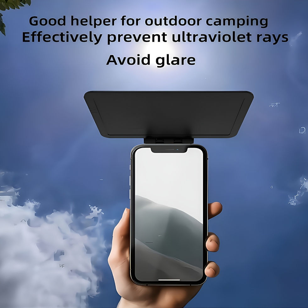 Thumbnail: Foldable Universal Phone Sunshade, Anti-Glare Portable Cover for Outdoor Cycling