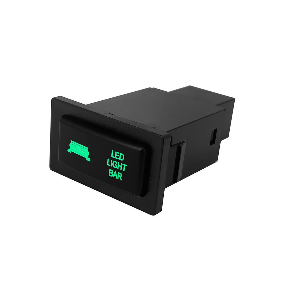 Thumbnail: Car Push Switch 12V Green Led Bar REAR/SPOT/FOG/DRIVING LIGHTS for TOYOTA Prado