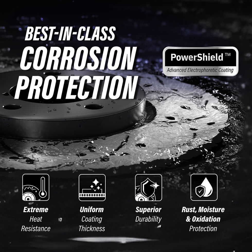 Thumbnail: DS-One Front Rear Coated Drilled Slotted Disc Brake Rotors Kit for Car Toyo..