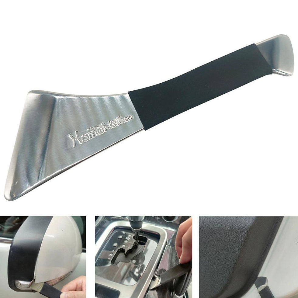 Thumbnail: 1pc Stainless Steel Skid Plate Car Audio Modification Door Center Console Rearvi