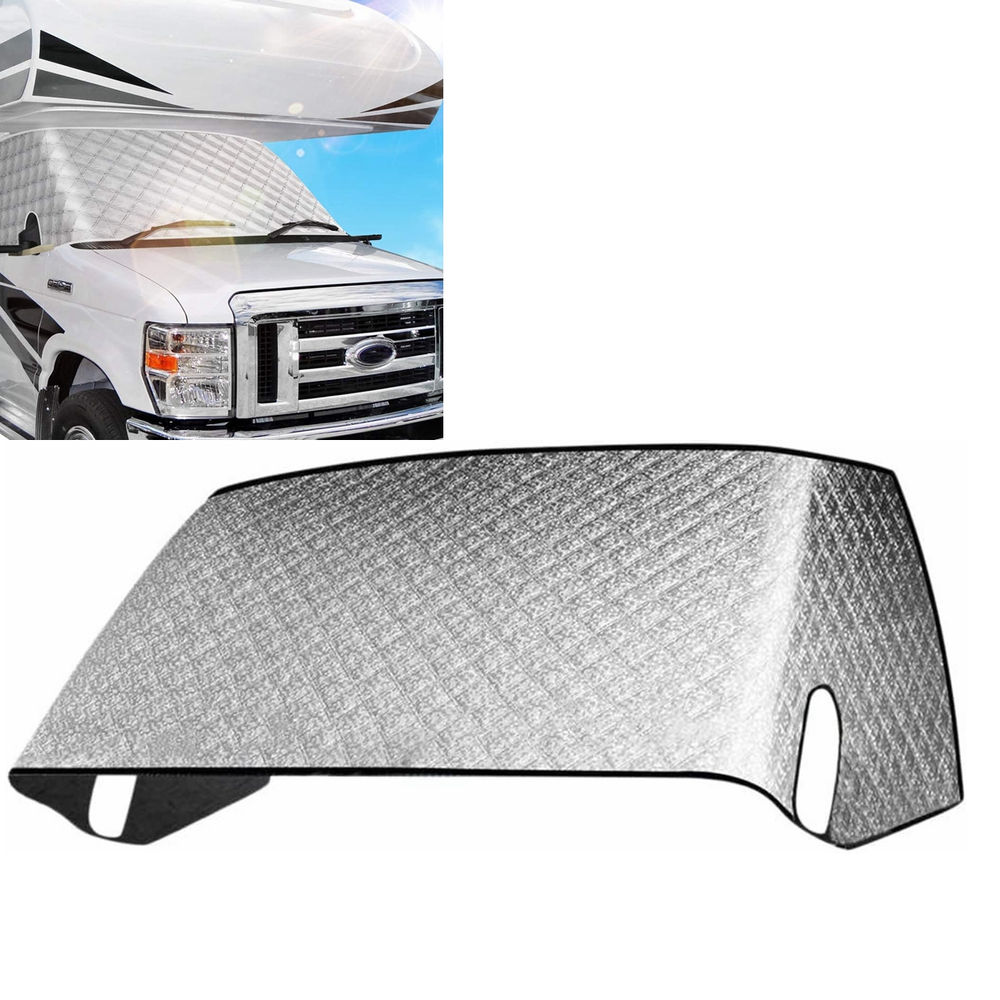RV Caravan Windshield Snow Cover Durable Front Window Sunshade Cover Motorhome A