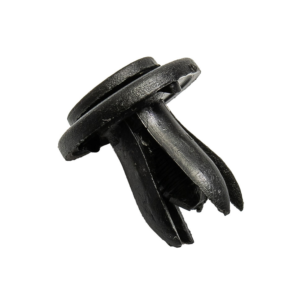 Thumbnail: 50pcs 6mm Plastic Rivets Black Rivet Fastener Mudguard Bumper Push Pin Clip For