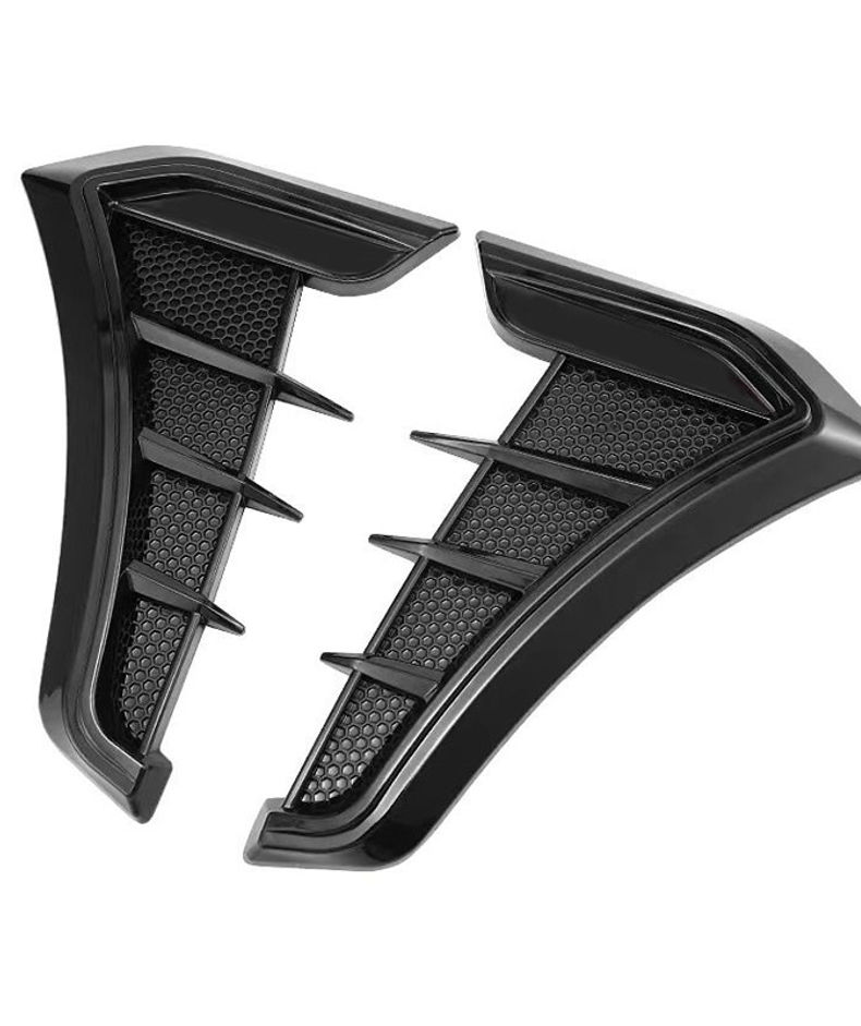 Vtear Car Body Side Wing Fender Exterior Leaf False Vent Duct Panel Decoration F