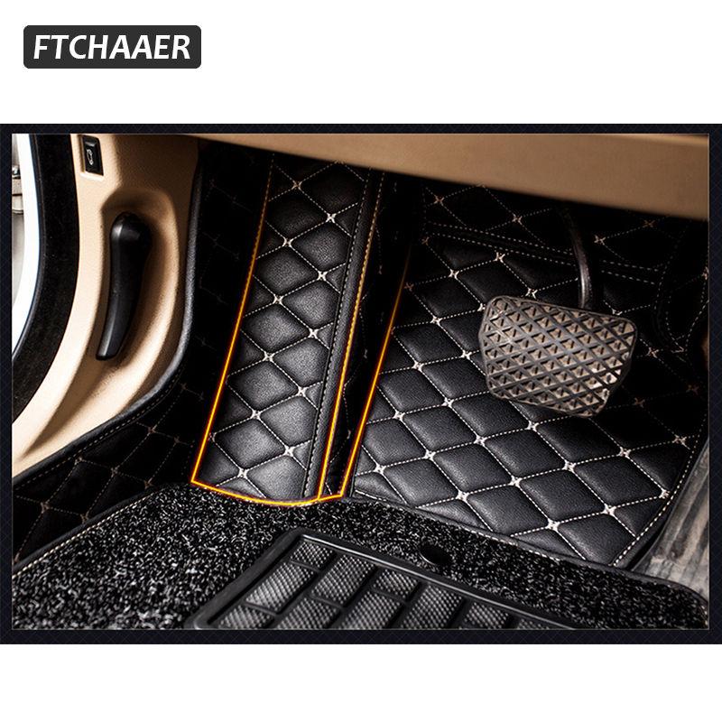 Thumbnail: FTCHAAER Custom Car Floor Mats For Porsche Cayenne Auto Carpets Foot Coche Acces
