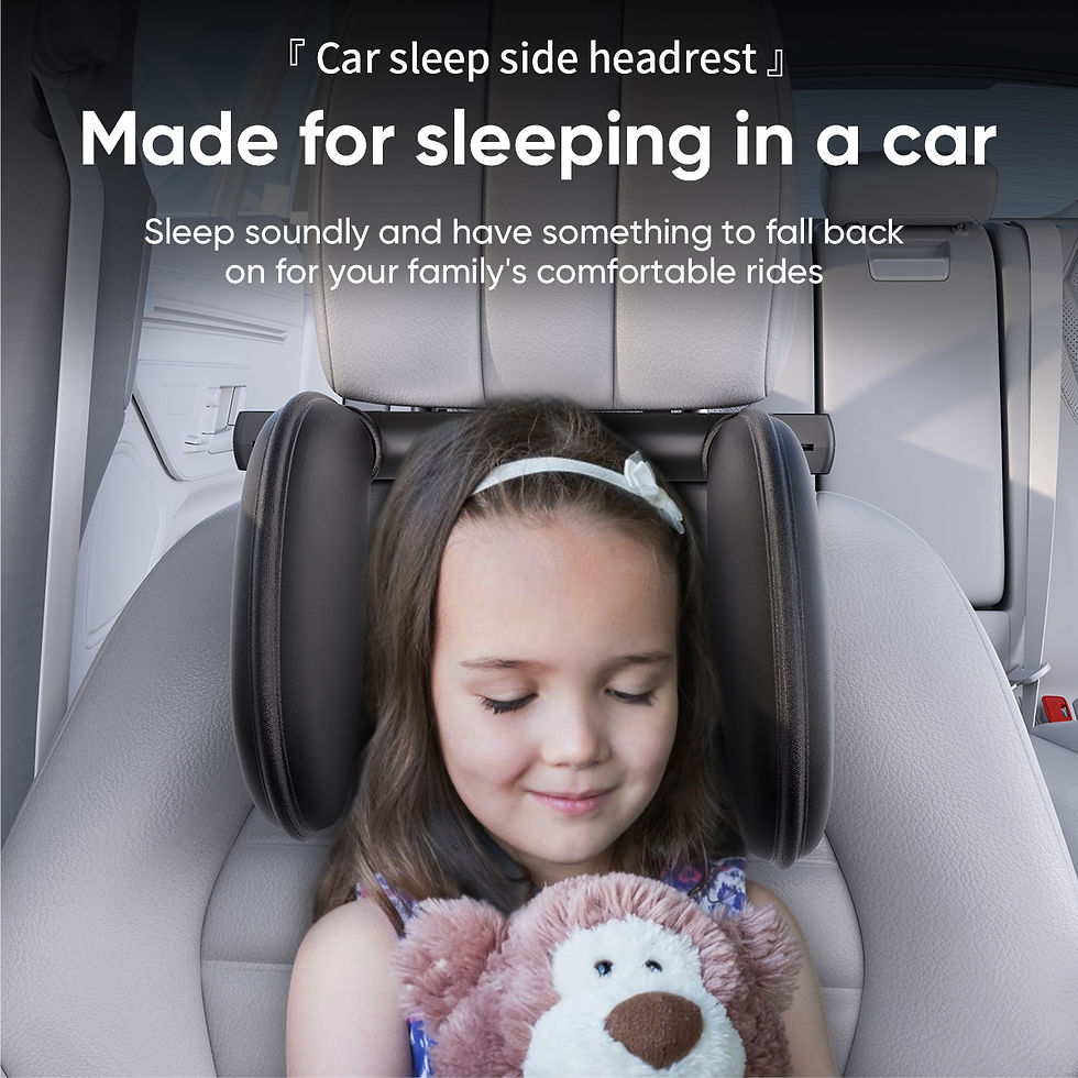 Thumbnail: Car Headrest Pillow,Thickened Memory Foam Road Pal Headrest,Neck Support Pillow,