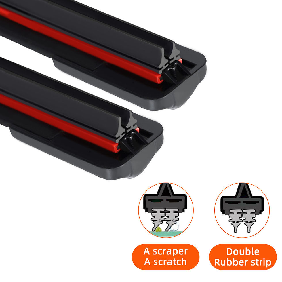 Thumbnail: Double rubber strip J-shaped universal wiper blade 14 "to 26" car windshield 14