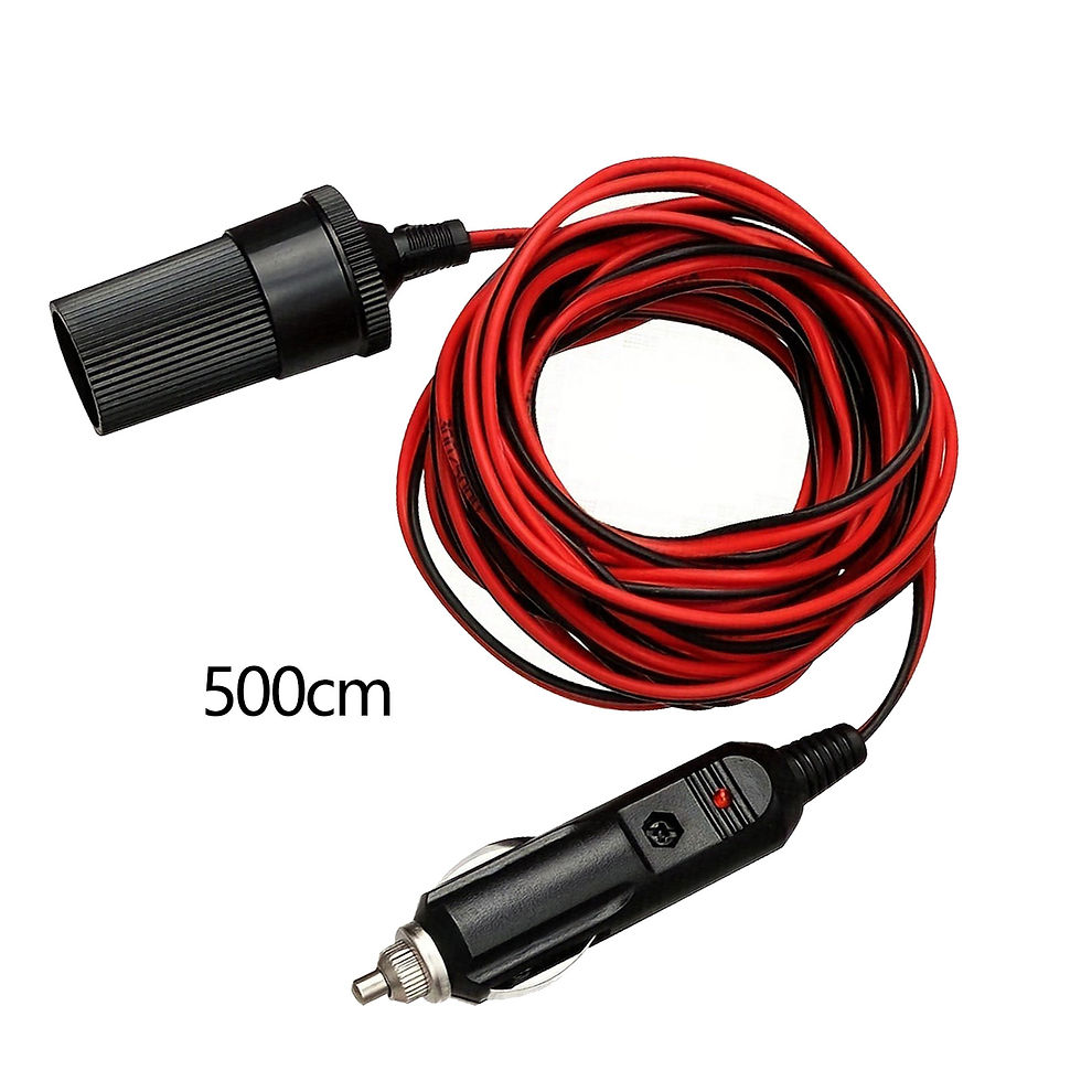 Thumbnail: Car Cigarette Lighter Extension Cable Adapter Replacement Parts Durable Professi