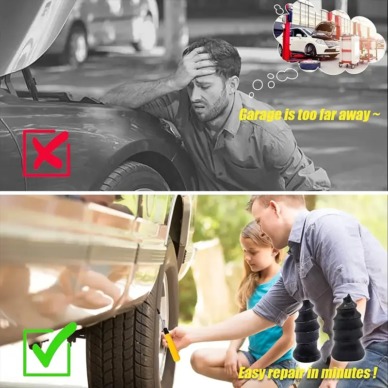 Thumbnail: 20/60Pcs Car Motorcycle Vacuum Tyre Repair Nails Truck Scooter Bike Tire Punctur