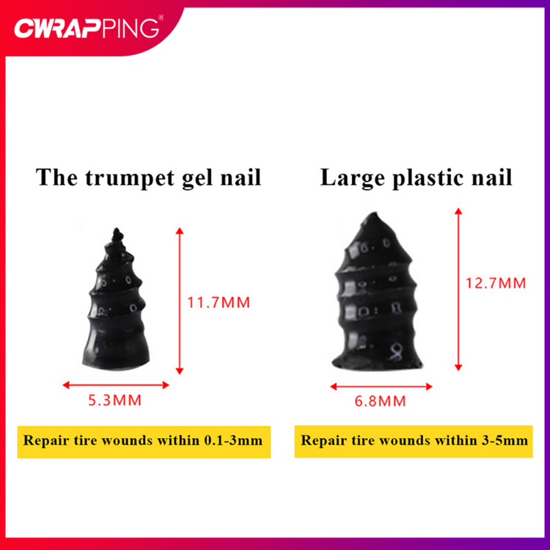 Thumbnail: Car Vacuum Tyre Repair Nail tire repair Tool Set Motorcycle Repair Glue Nails Ca