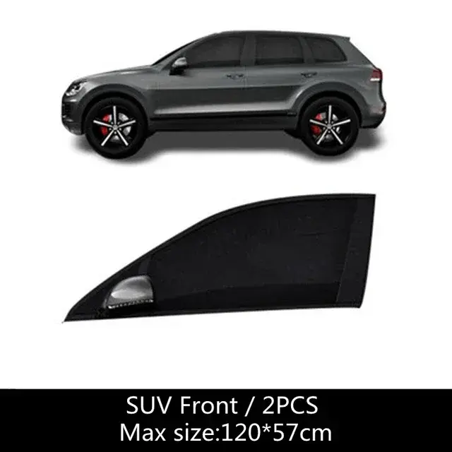 Thumbnail: Car Universal Sunshade SUV UV Protection Anti-mosquito Screen Window Blackout Si