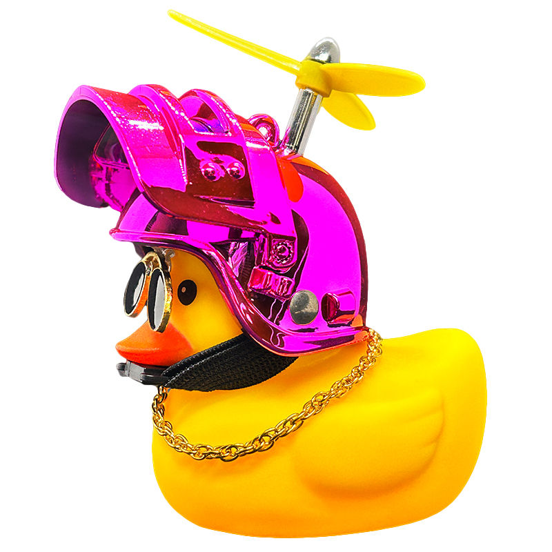 Thumbnail: Car Duck Ornament,Squeeze Rubber Duck Dashboard Decorations Kids Bicycle Decorat