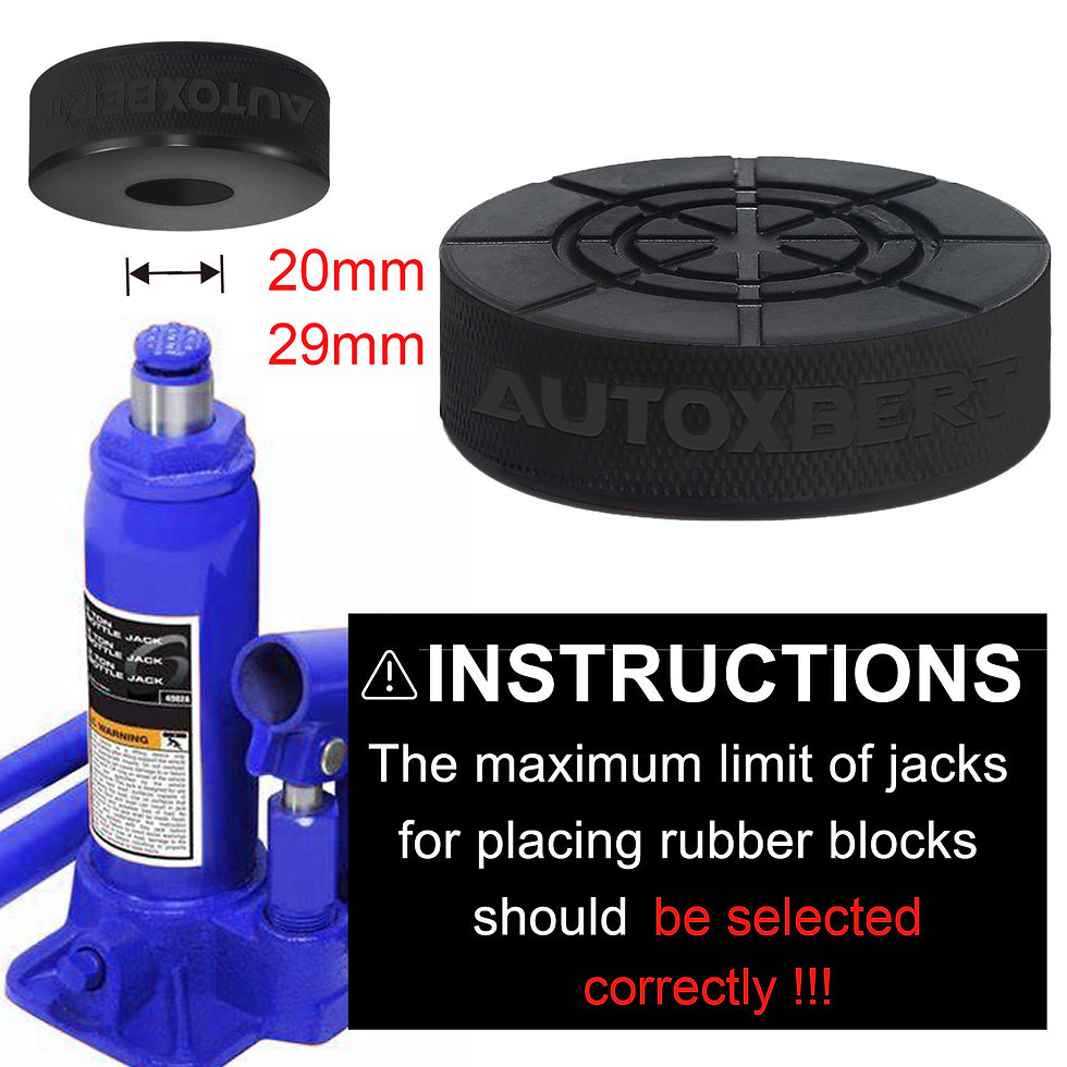 Thumbnail: Rubber Bottle Jack Pad Protector Adapter Car Jacking Tool Pinch Weld Side Liftin